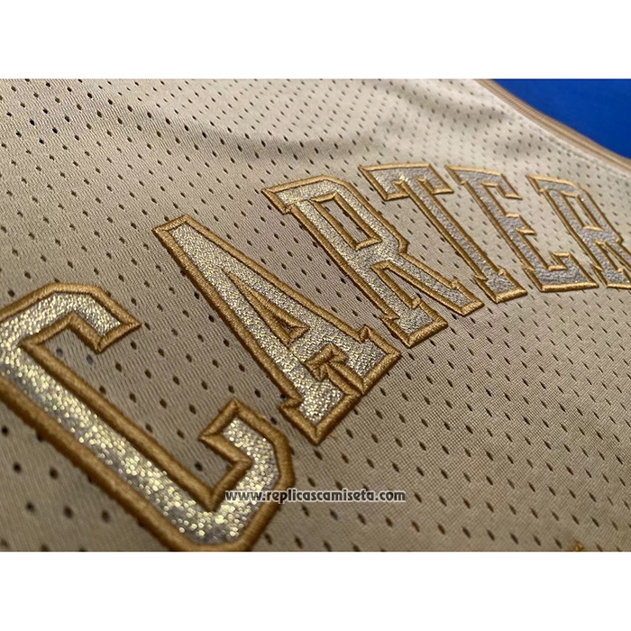 Camiseta Toronto Raptors Vince Carter #15 Mitchell & Ness 1998-99 Oro